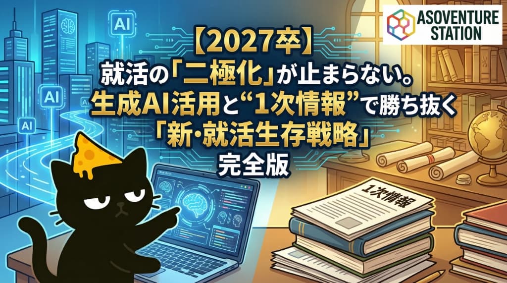 【2027卒】就活の「二極化」が止まらない。生成AI活用と“1次情報”で勝ち抜く「新・就活生存戦略」完全版